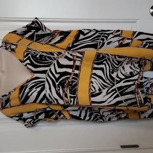 7th Avenue zebra print Blouse